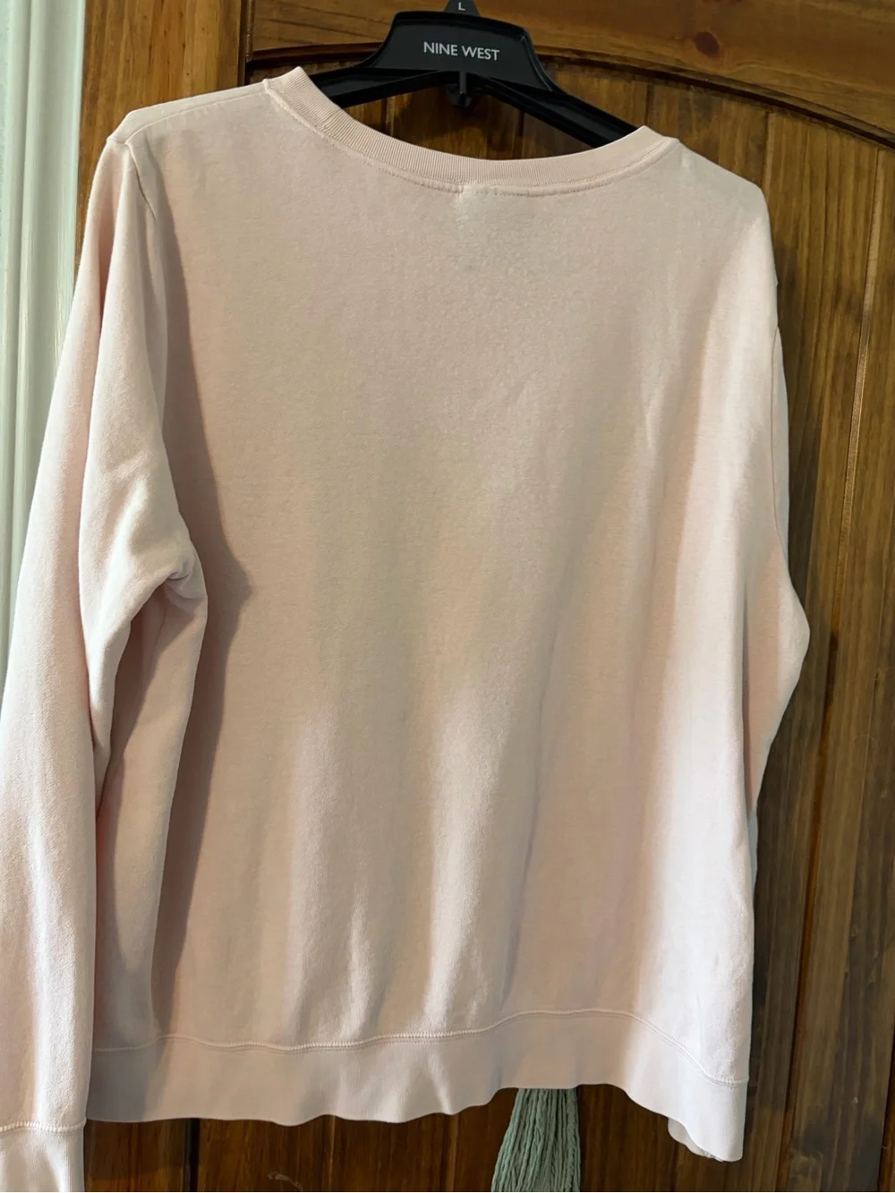 Nike Light Pink Pullover Sweatshirt with White Logo